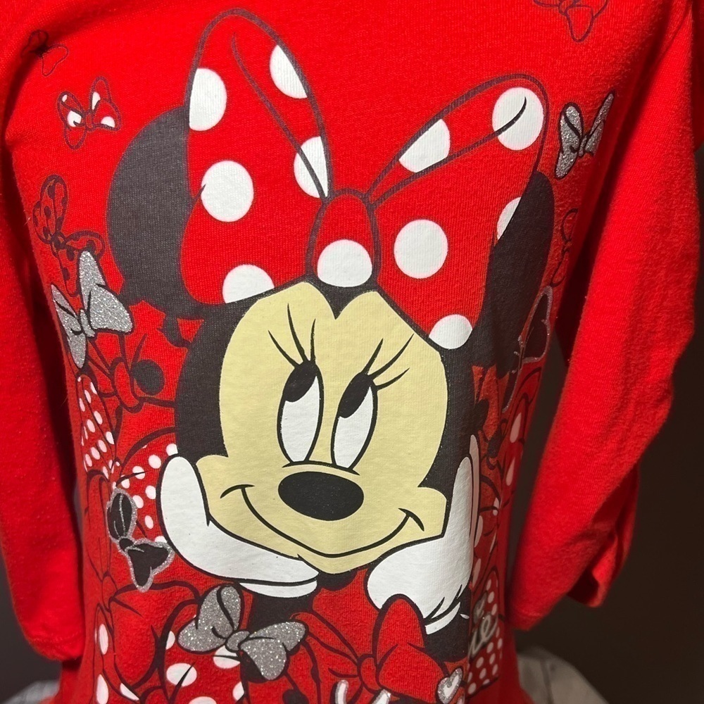 Little girls Minnie mouse, red dress